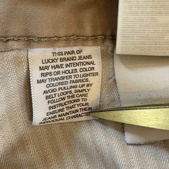 Lucky Brand Men’s 410 Athletic Slim Tan Pants/Jeans Size 34x32 Actual 36x31.5 - Picture 16 of 16